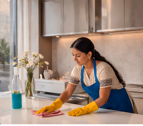 Kitchen cleaning
