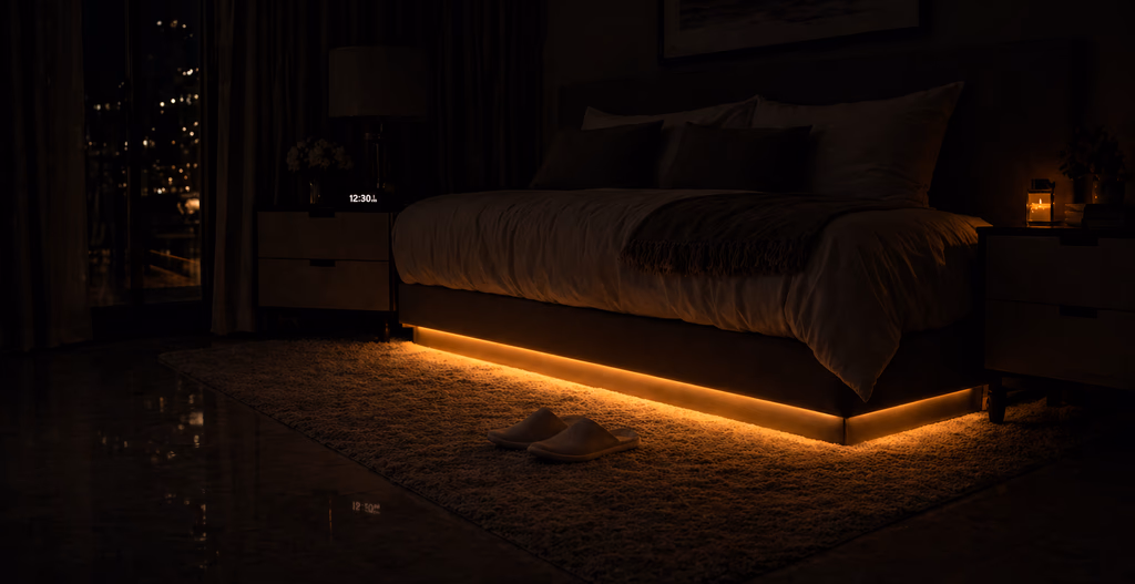 Under-bed pathway lighting