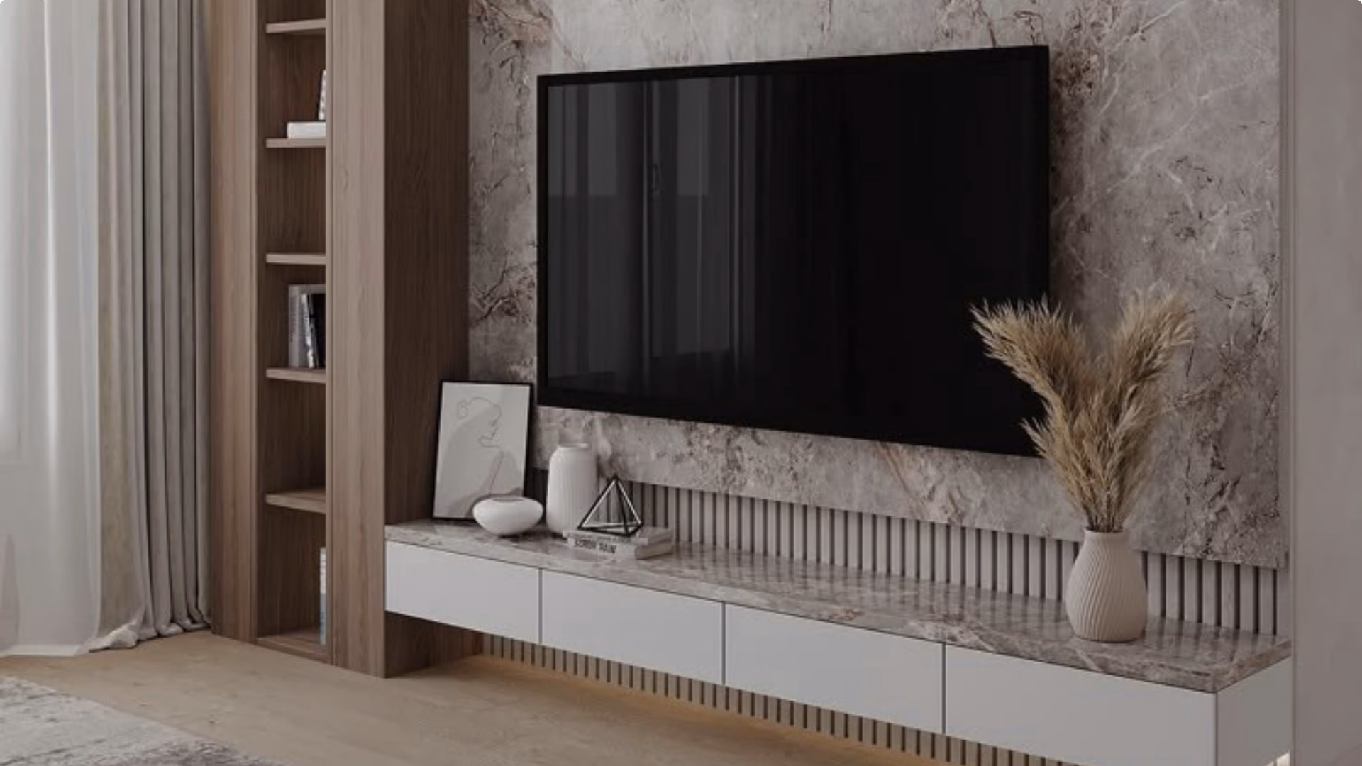TV console area