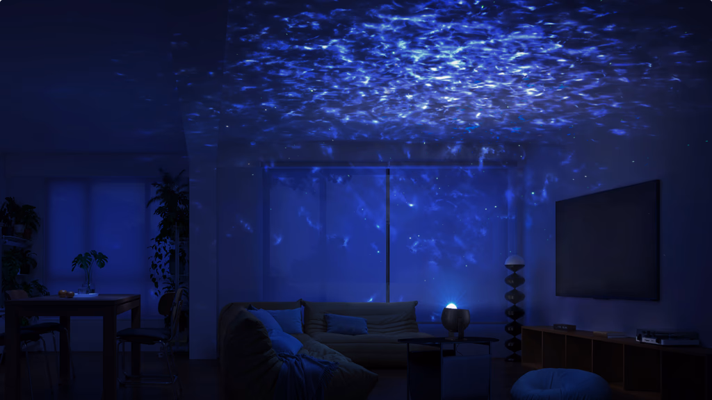 Star projection on ceiling